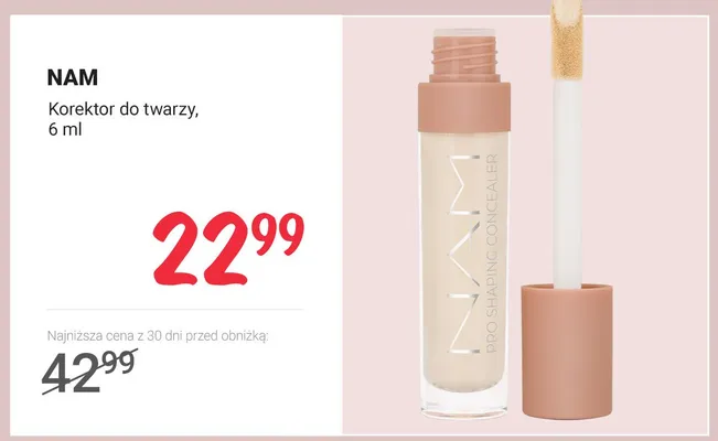 Korektor do twarzy NAM promocja w Rossmann
