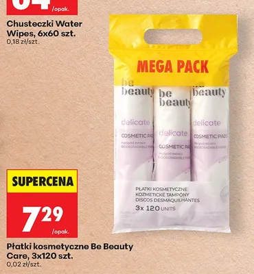 Płatki kosmetyczne Be Beauty Care 3-pak promocja w Biedronka