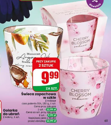 Świeca zapachowa w szkle promocja w Dino
