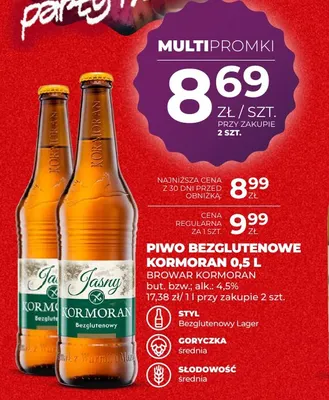 Piwo bezglutenowe Kormoran promocja w Duży Ben