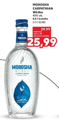 Wódka Morosha Carpathian 40% alk. promocja w Kaufland