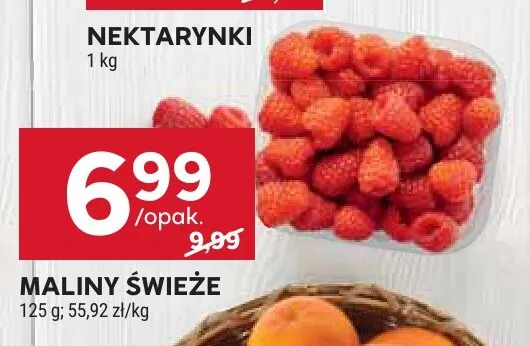 Maliny świeże promocja w Stokrotka