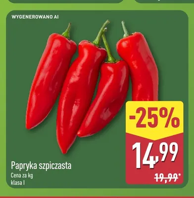 Papryka szpiczasta promocja w Aldi