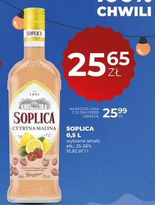 Wódka Soplica Cytryna-Malina alk. 25-26% promocja w Duży Ben
