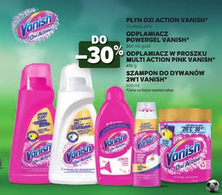 Odplamiacz w proszku Multi Action Pink Vanish promocja w Stokrotka