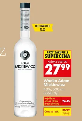 Wódka promocja w Biedronka
