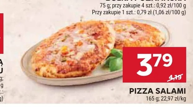 Pizza salami promocja w Stokrotka