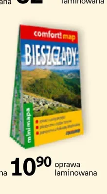 Minimapa laminowana Bieszczady Comfort! Map Expressmap promocja w Empik