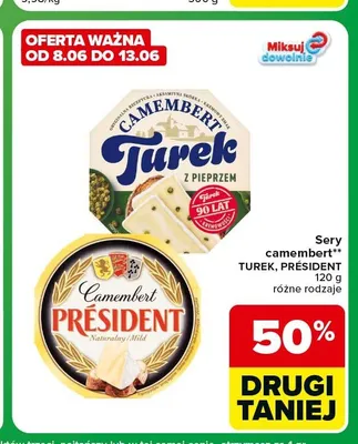 Ser camembert z pieprzem Turek promocja w Carrefour Express