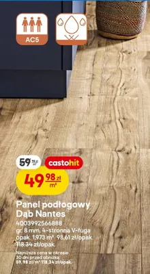 Panel podłogowy Dąb Nantes promocja w Castorama