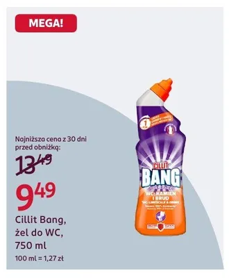 Żel do WC Cillit Bang promocja w Rossmann