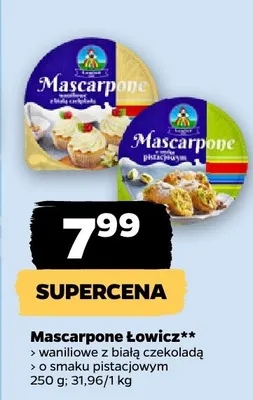 Mascarpone o smaku pistacjowym promocja w Netto