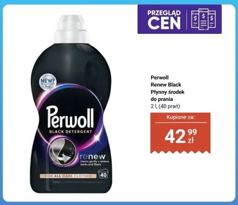 Płynny środek do prania Perwoll Renew Black 40 prań promocja w Biedronka
