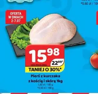 Pierś z kurczaka z kością i skórą promocja w Delfin