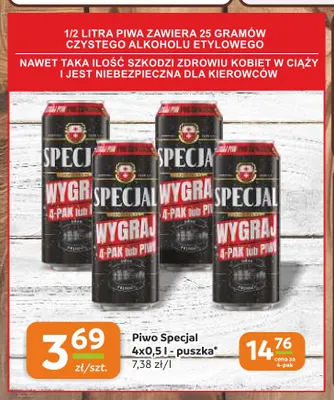Piwo Specjal 4-pak 500 ml promocja w Gama