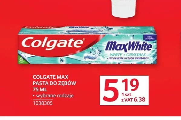 Pasta do zębów Colgate Max promocja w Selgros