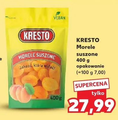 Morele suszone ciemne promocja w Kaufland