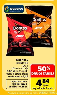 Nachosy Doritos Nacho Cheese promocja w Carrefour