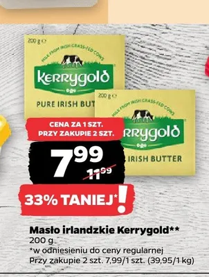Masło irlandzkie Kerrygold promocja w Netto