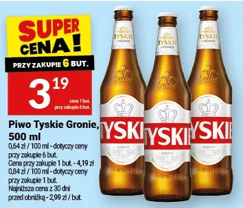 Piwo Tyskie Gronie promocja w Twój Market