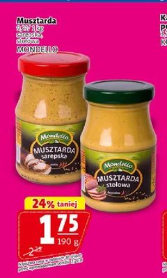 Musztarda sarepska Mondello promocja w Prim Market