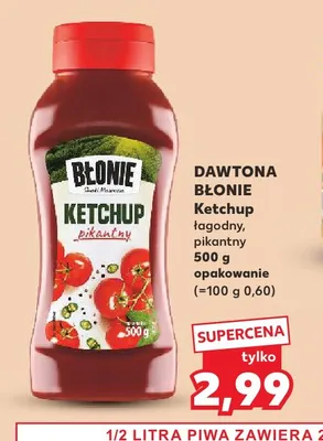 Ketchup Błonie łagodny Dawtona promocja w Kaufland