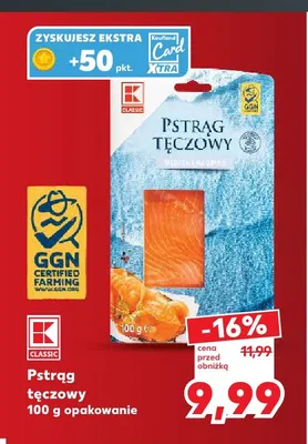 Pstrąg tęczowy K-Classic promocja w Kaufland