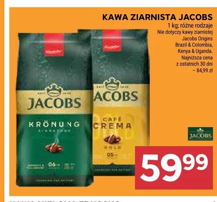 Kawa ziarnista Jacobs Krönung promocja w Stokrotka