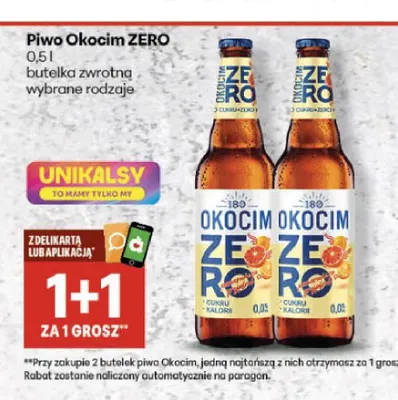 Piwo bezalkoholowe Okocim promocja w Delikatesy Centrum
