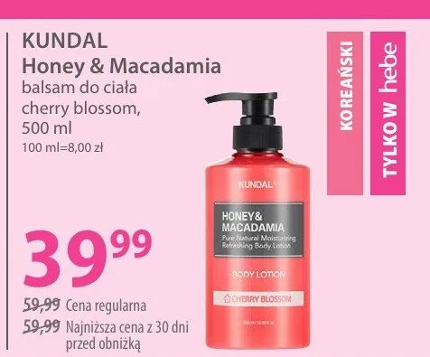 Balsam do ciała cherry blossom Honey & Macadamia promocja w Hebe