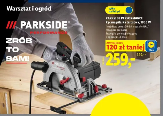 Ręczna pilarka tarczowa Parkside Performance promocja