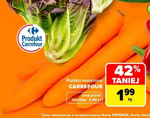 Marchew polska Carrefour promocja w Carrefour Market