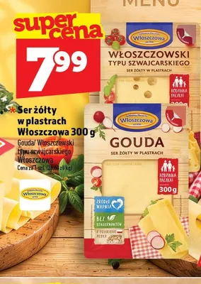 Ser żółty w plastrach Włoszczowa gouda promocja w TOPAZ