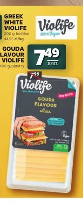 Ser wegański Gouda Flavour Violife plastry promocja w Stokrotka
