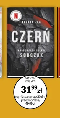 Książka Czerń Kolory zła Małgorzata Oliwia Sobczak Wydawnictwo W.A.B. promocja w Empik