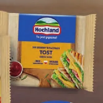 Ser kremowy w plastrach Tost Hochland promocja w Intermarche