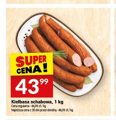 Kiełbasa schabowa Białecki Wędzarnia promocja w Twój Market
