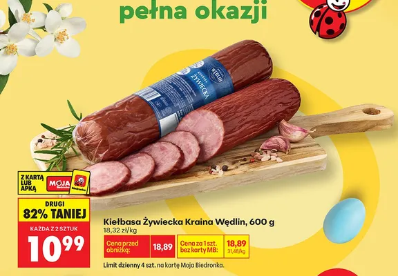 Kiełbasa żywiecka promocja w Biedronka