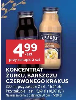 Koncentrat żurku, barszczu czerwonego promocja w Stokrotka