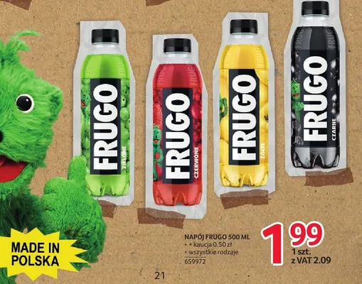 Napój Frugo 500ml promocja w Selgros