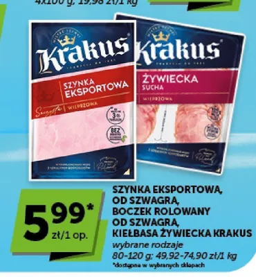 Kiełbasa Żywiecka Sucha Krakus promocja w ABC