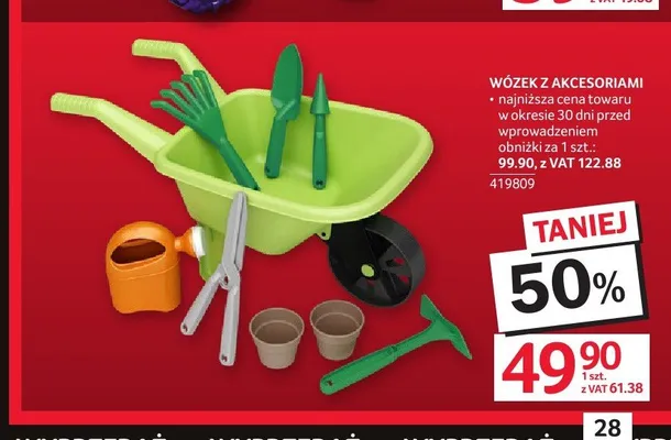 Wózek z akcesoriami promocja w Selgros