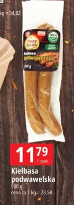 Kiełbasa podwawelska Nasze Specjały promocja w Leclerc