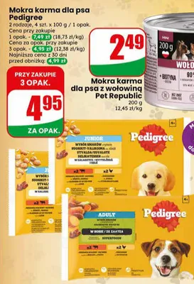 Mokra karma dla psa Pedigree Junior promocja w Dino