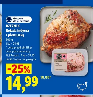 Rolada indycza z pietruszką Rzeźnik promocja w Lidl