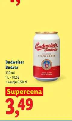 Piwo Budweiser Budvar promocja w Lidl