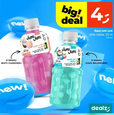 Napój o smaku gumy balonowej Jumi Jumi promocja w Dealz