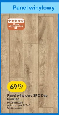 Panel winylowy SPC Dąb Sunrise promocja w Castorama