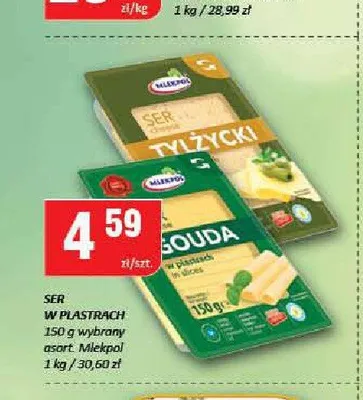 Ser tylżycki plastry Mlekovita promocja w Chorten