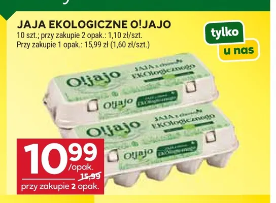 Jajka kurze ekologiczne O!Jajo promocja w Stokrotka